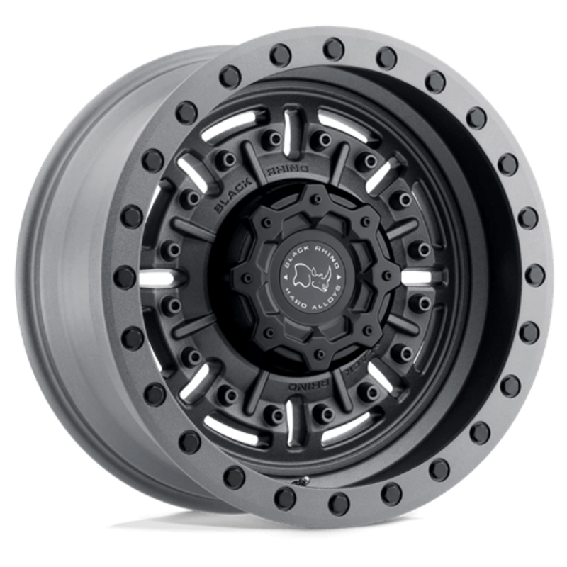 Llanta Black Rhino Abrams 17x9.5" 5x127 ET-18 Textured Gunmetal