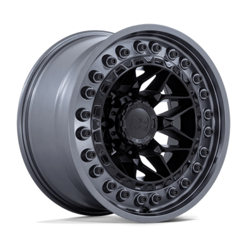 Llanta Black Rhino Alpha 18x9" 6x139.7 ET20 Matte Black, Gunmetal Lip
