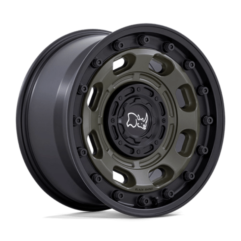 Llanta Black Rhino Atlas 17x8" 5x114.3/120 ET38 Olive Drab Green, Black Lip
