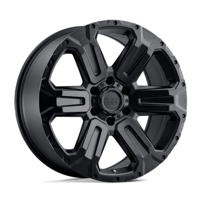 Llanta Black Rhino Wanaka 18x9" 6x139.7 ET12 Flat Black