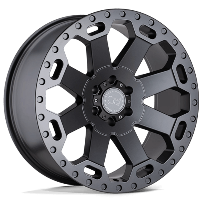 Llanta Black Rhino Warlord 17x9" 5x127 ET-12 Flat Gunmetal