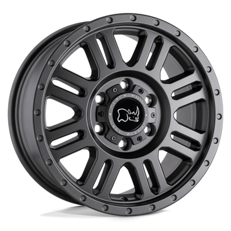 Llanta Black Rhino Yellowstone 16x8" 6x130 ET38 Flat Gunmetal