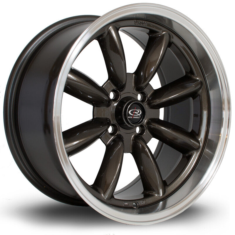 Llanta Rota RB-R 16x8" 4x100 ET10 Gunmetal