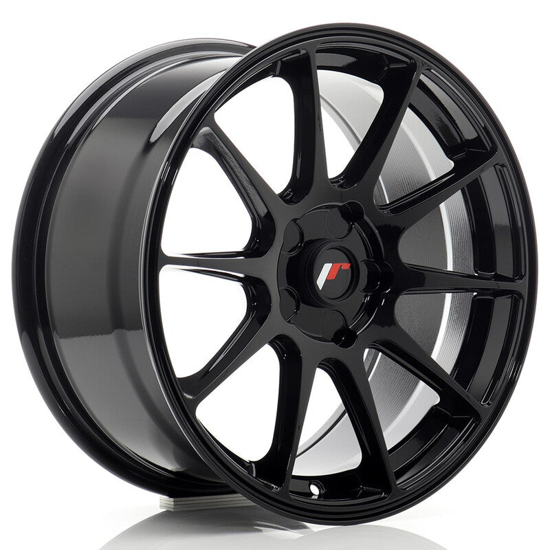 Llanta Japan Racing JR-11 17x8" PCD a medida (5 agujeros) ET20-35 Gloss Black