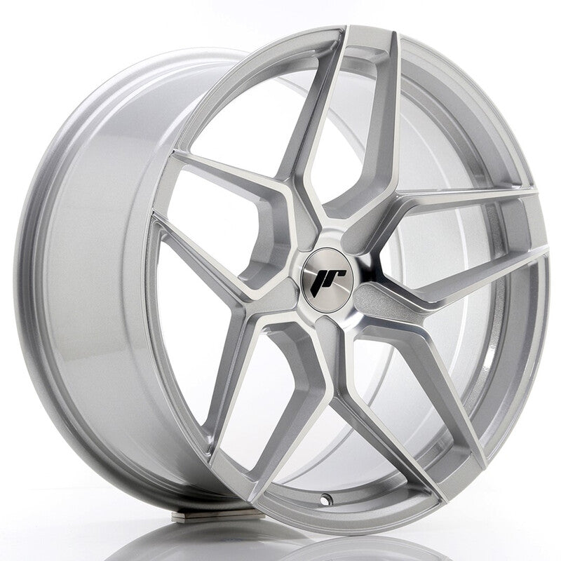 Llanta Japan Racing JR-34 Extreme Concave 19x9.5" PCD a medida (5 agujeros) ET20-40 Silver / Machined