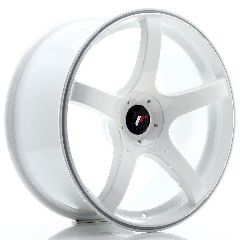 Llanta Japan Racing JR-32 18x8.5" PCD a medida (5 agujeros) ET20-38 White
