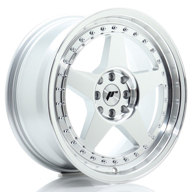 Llanta Japan Racing JR-6 17x8" 4x100/114.3 ET35 Machined Silver
