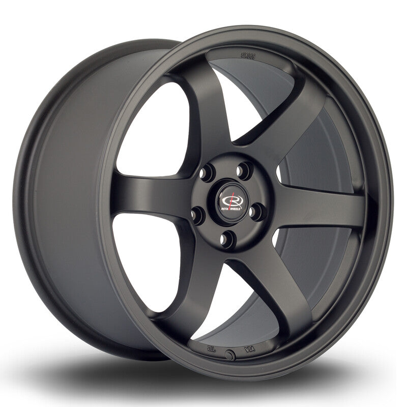 Llanta Rota Grid 18x9.5" 5x114.3 ET20 Flat Black