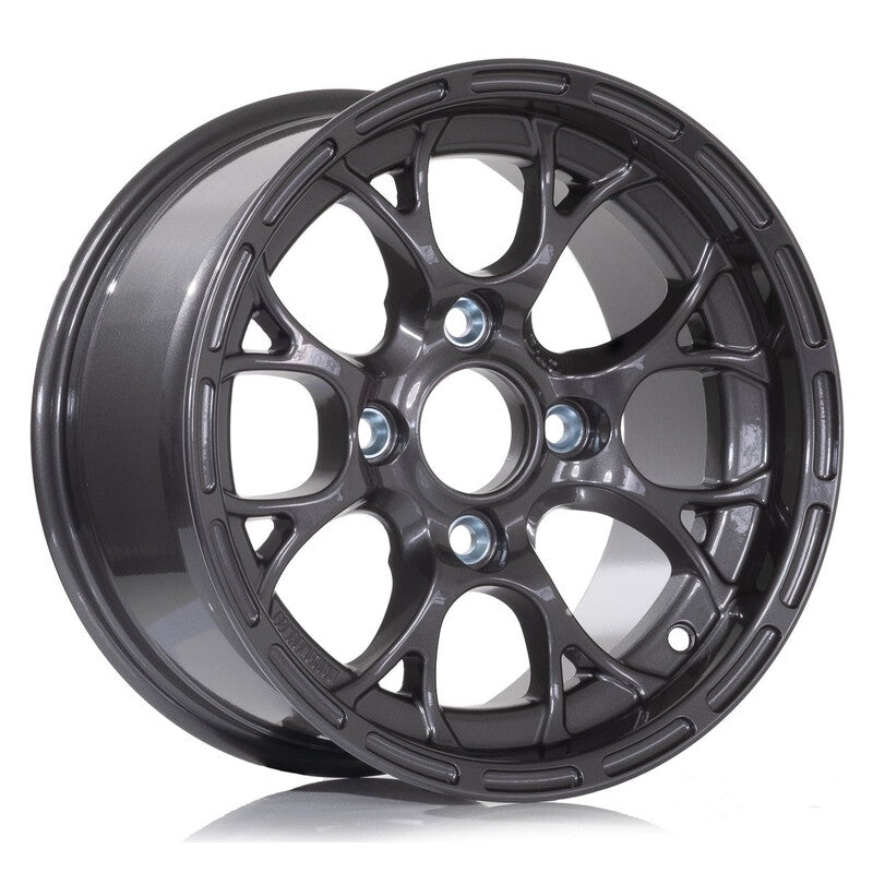 Llanta Compomotive CXR 1363 13x6" 4x108 ET0 Metallic Grey (Ford - 63.5 Mm)