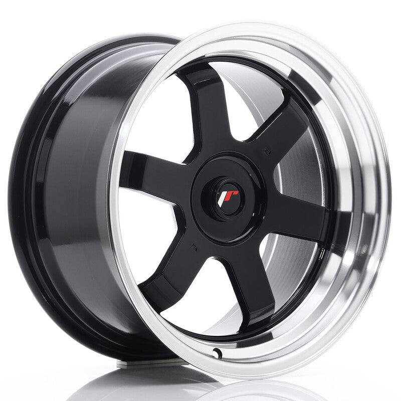 Llanta Japan Racing JR-12 17x9" PCD a medida (4 y 5 agujeros) ET25 Gloss Black