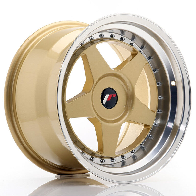 Llanta Japan Racing JR-6 17x10" PCD a medida (4 y 5 agujeros) ET20 Gold