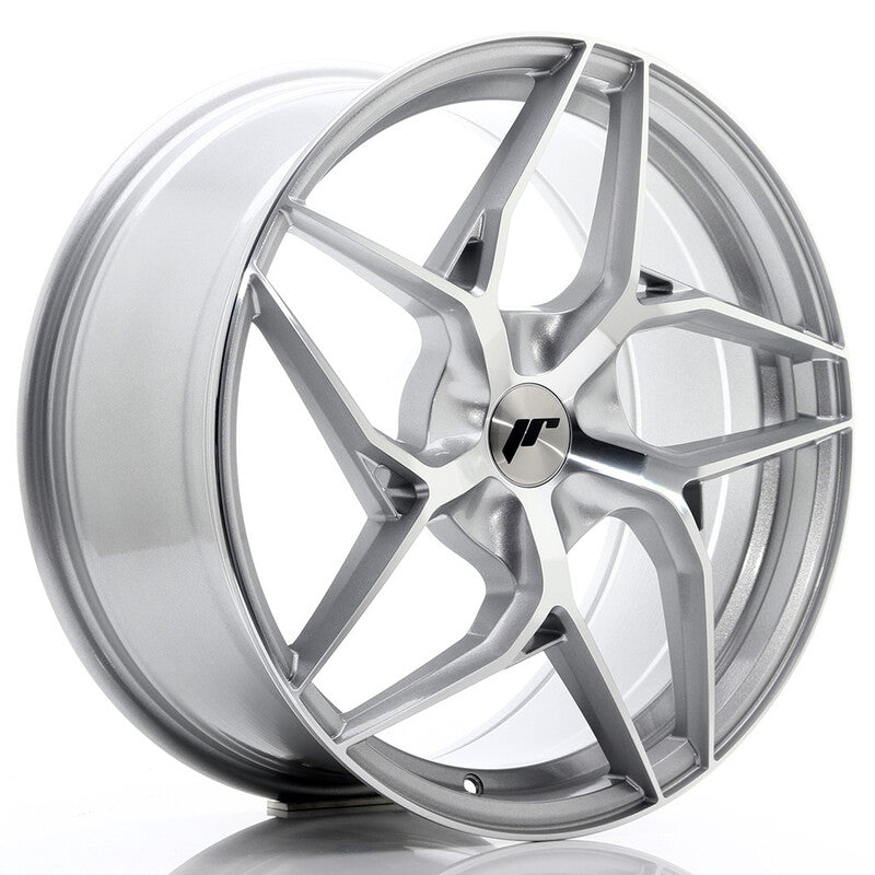 Llanta Japan Racing JR-35 19x8.5" PCD a medida (5 agujeros) ET20-45 Silver / Machined