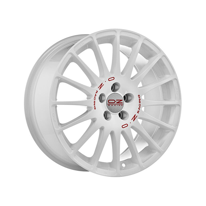 Llanta OZ Superturismo WRC 15x6.5" 4x100 ET43 White, Red Lettering