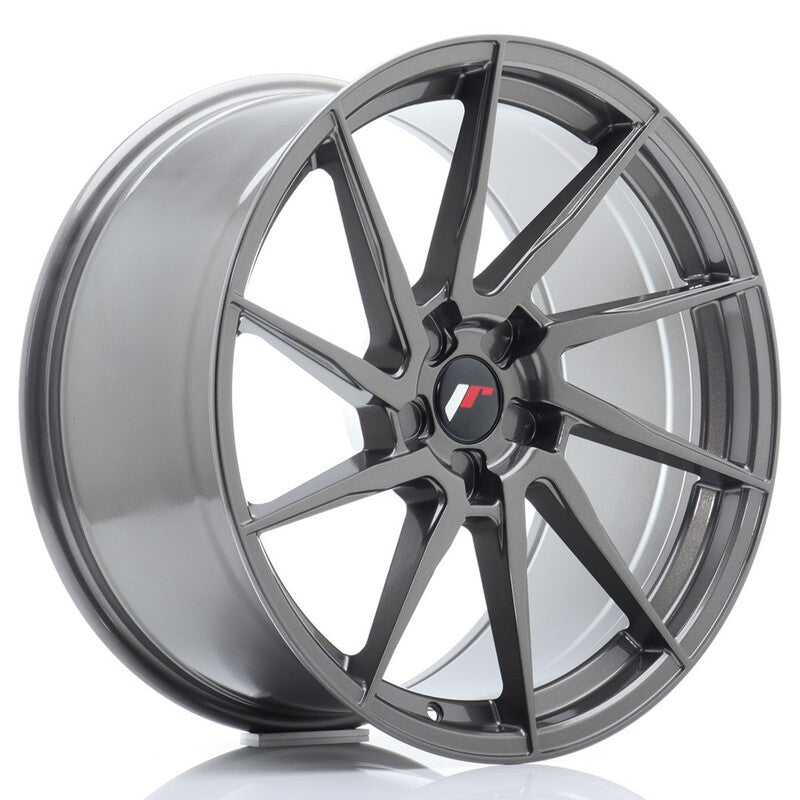 Llanta Japan Racing JR-36 Extreme Concave 20x10" PCD a medida (5 agujeros) ET20-45 Hyper Gray
