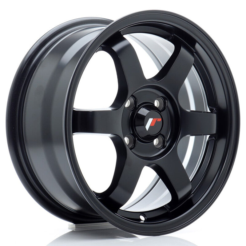 Llanta Japan Racing JR-3 15x7" 4x100 ET40 Flat Black