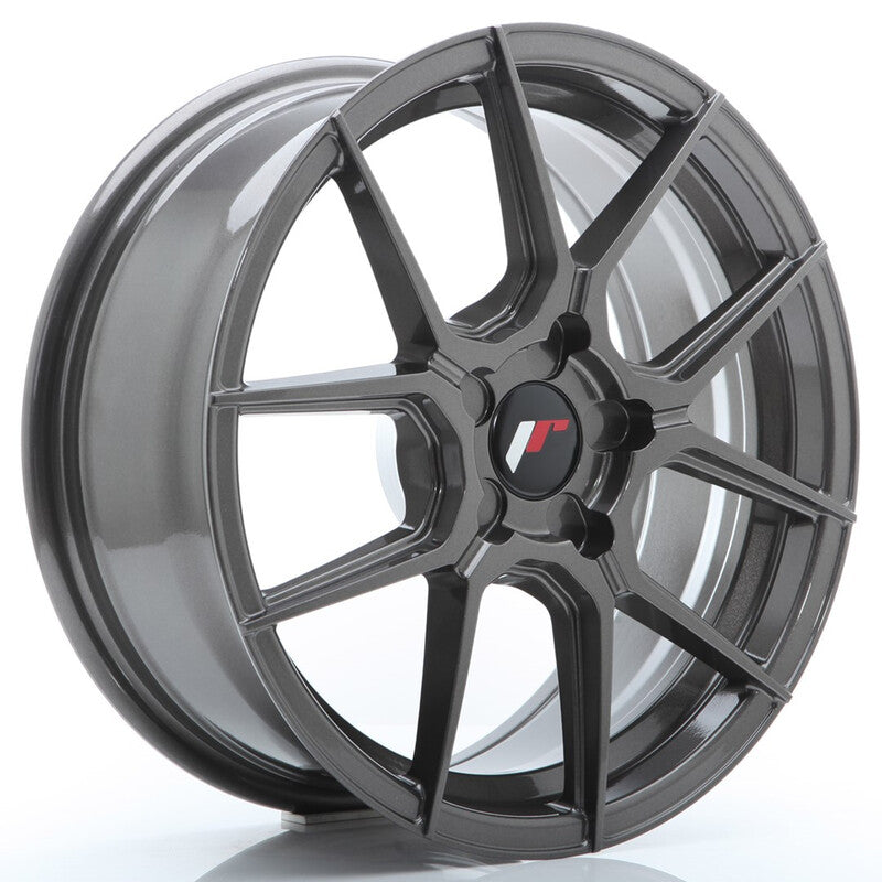 Llanta Japan Racing JR-30 17x7" PCD a medida (5 agujeros) ET20-40 Hyper Gray