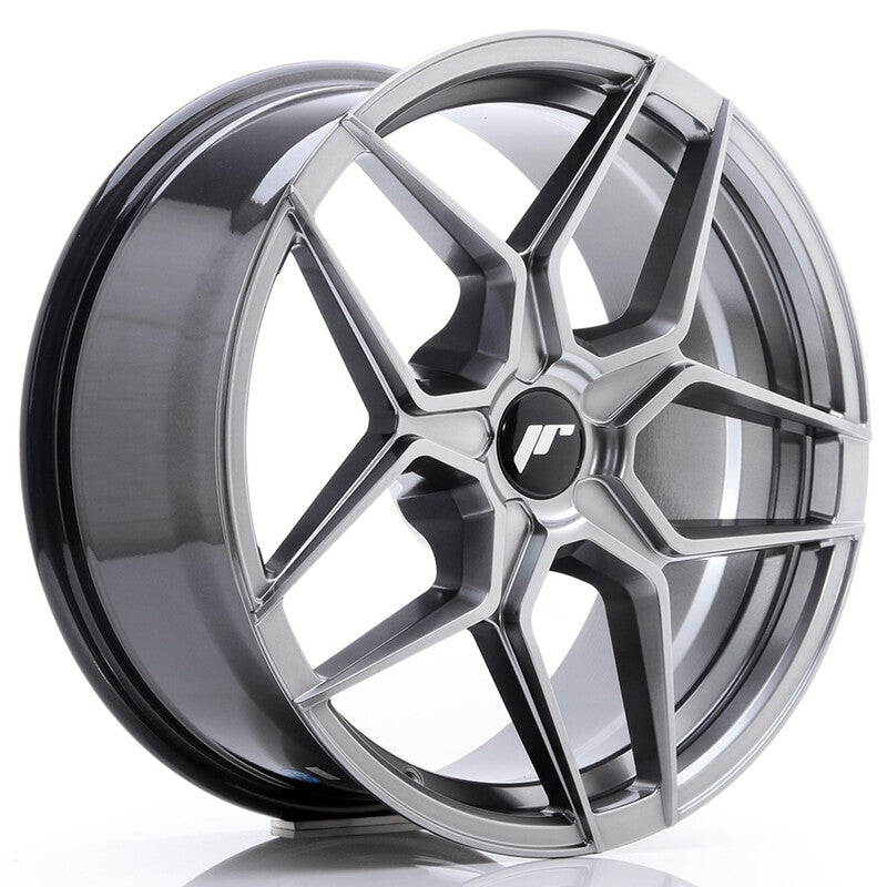 Llanta Japan Racing JR-34 18x8" PCD a medida (5 agujeros) ET20-42 Hyper Black