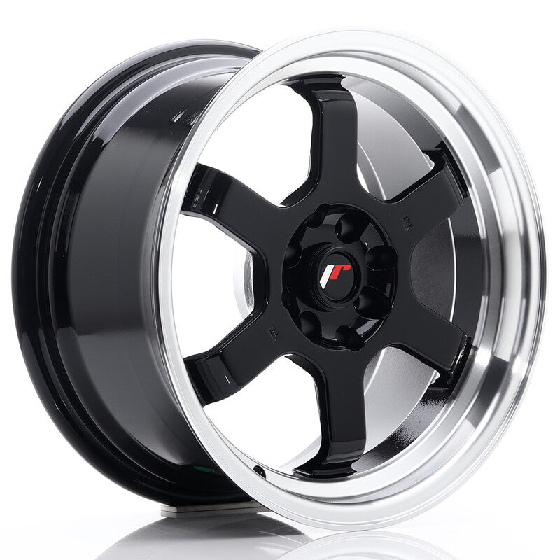 Llanta Japan Racing JR-12 16x8" 4x100/114.3 ET15 Gloss Black