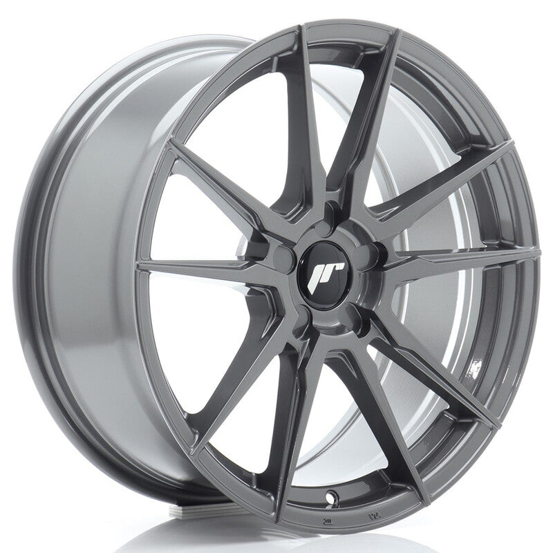 Llanta Japan Racing JR-21 18x8.5" PCD a medida (5 agujeros) ET20-45 Hyper Gray