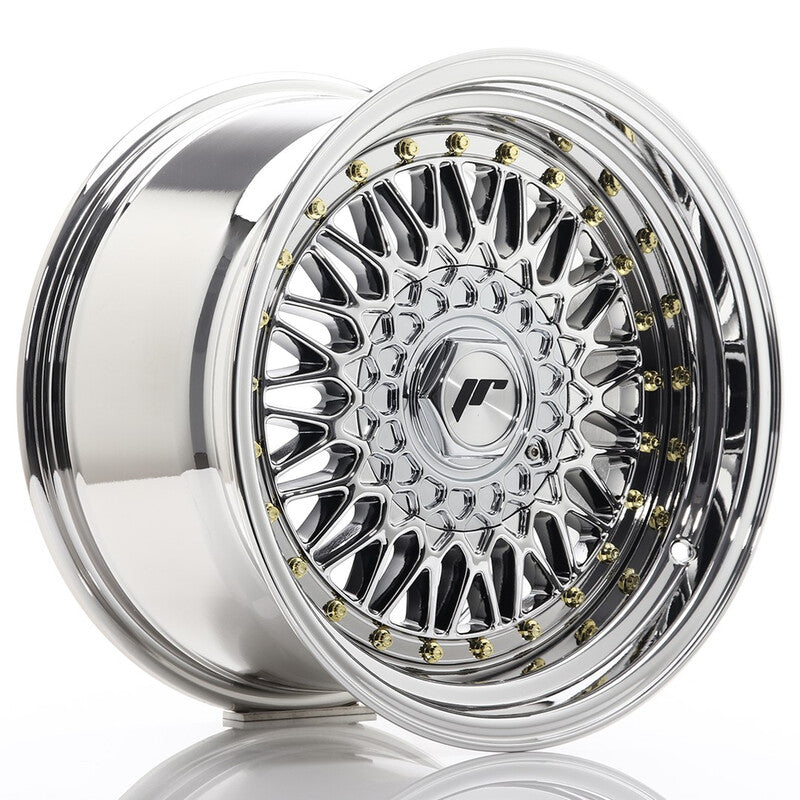 Llanta Japan Racing JR-9 16x9" 4x100/108 ET20 Chrome / Titanium