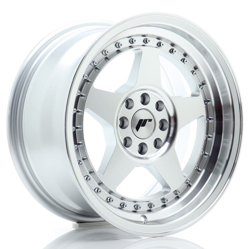 Llanta Japan Racing JR-6 16x8" 4x100/108 ET25 Machined Silver