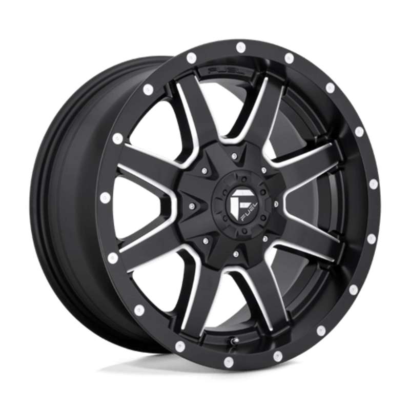 Llanta Fuel D538 Maverick 18x8" 6x130 ET48 Flat Black, Gloss Lip