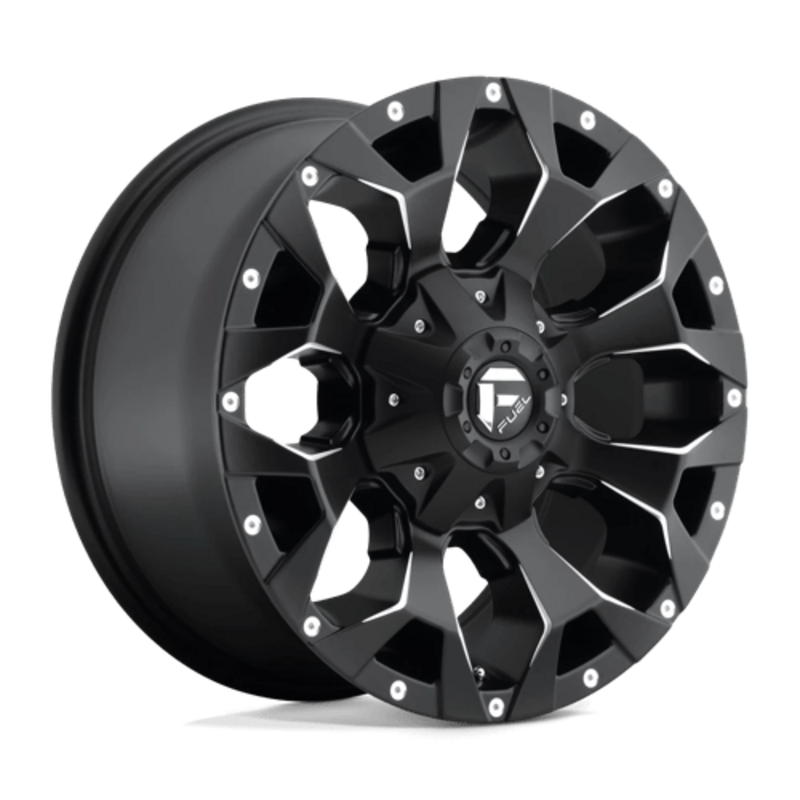 Llanta Fuel D546 Assault 17x8.5" 6x135/139.7 ET25 Flat Black, Gloss Lip