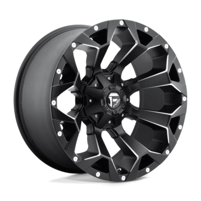 Llanta Fuel D546 Assault 20x10" 5x139.7/150 ET-18 Flat Black, Gloss Lip