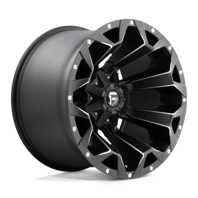Llanta Fuel D546 Assault 20x12" 6x135/139.7 ET-43 Flat Black, Gloss Lip