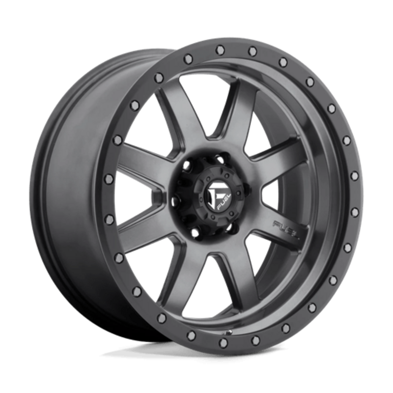 Llanta Fuel D552 Trophy 17x8.5" 6x139.7 ET06 Flat Gunmetal, Black Ring