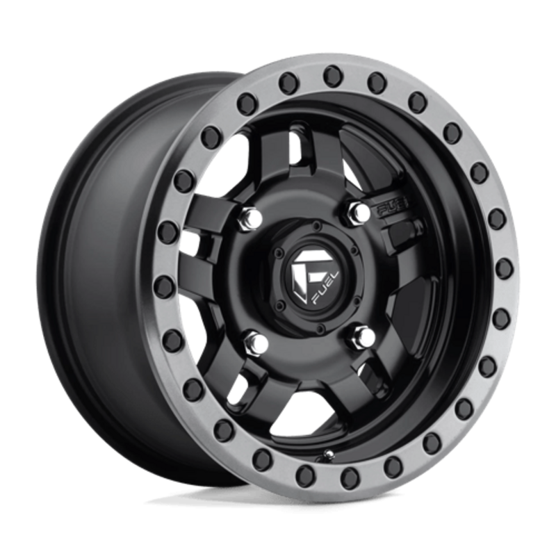 Llanta Fuel D557 Anza 14x7" 4x156 ET38 Matte Black, Gunmetal Ring
