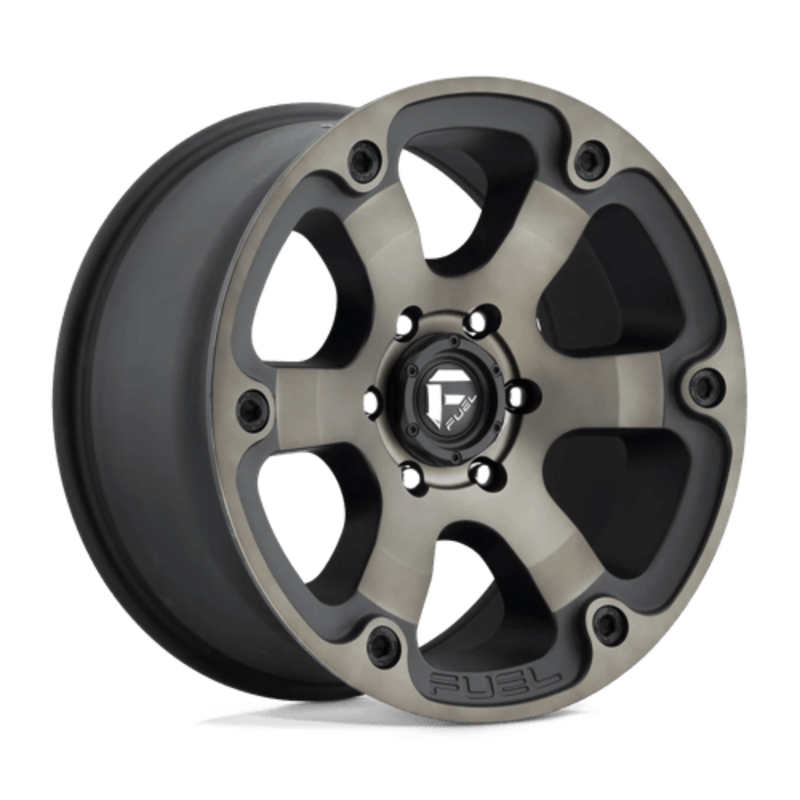 Llanta Fuel D564 Beast 17x9" 6x139.7 ET1 Flat Black Double Dark Tint