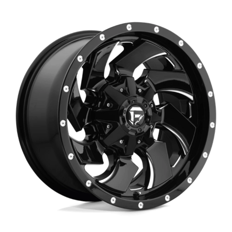 Llanta Fuel D574 Cleaver 20x12" 5x114.3/127 ET-44 Gloss Black Milled
