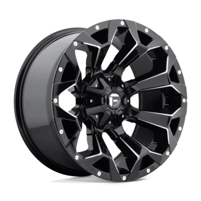 Llanta Fuel D576 Assault 20x9" 5x139.7/150 ET20 Gloss Black Milled