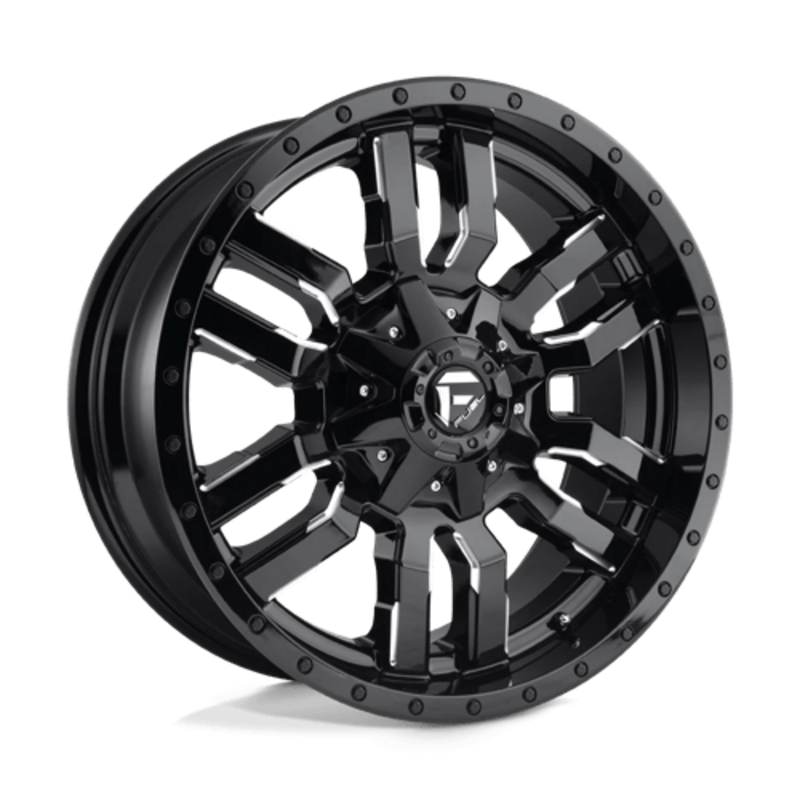 Llanta Fuel D595 Sledge 22x10" 6x135/139.7 ET-18 Gloss Black Milled