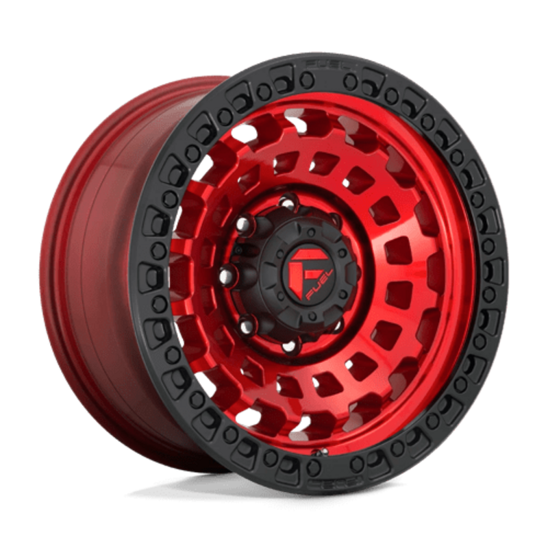 Llanta Fuel D632 Zephyr 17x8.5" 5x120.65 ET34 Candy Red, Black Bead Ring