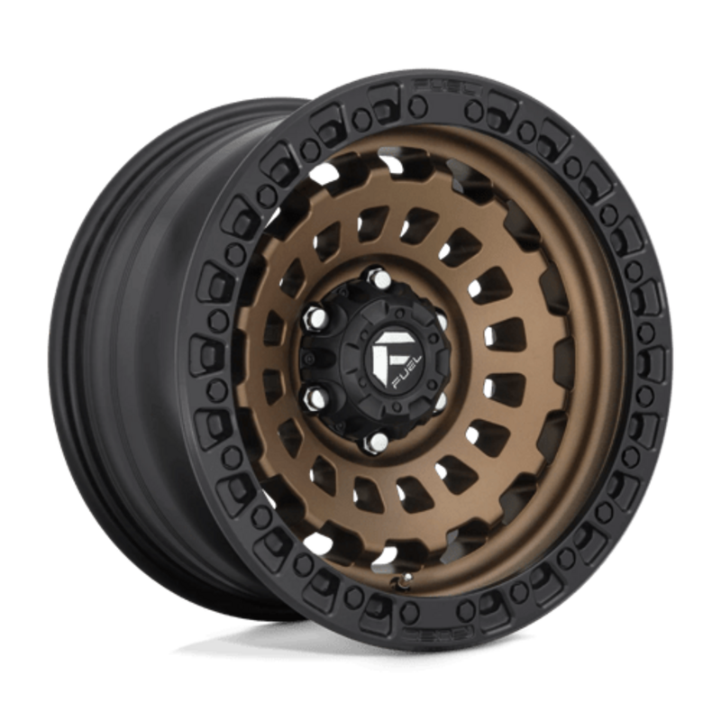 Llanta Fuel D634 Zephyr 20x9" 6x135 ET20 Flat Bronze, Black Ring