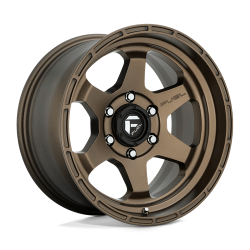 Llanta Fuel D666 Shok 18x9" 6x139.7 ET1 Flat Bronze