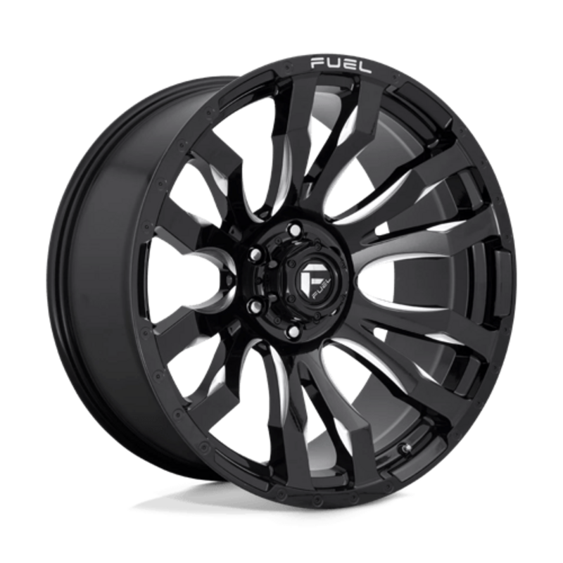 Llanta Fuel D673 Blitz 22x10" 6x139.7 ET-18 Gloss Black Milled