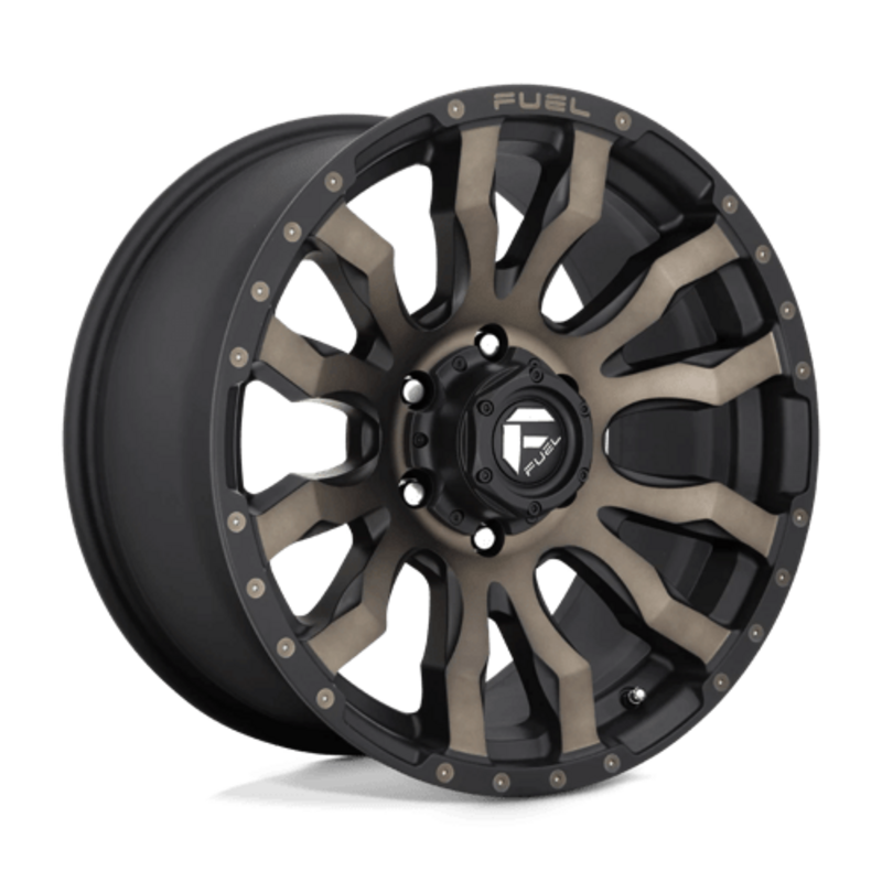 Llanta Fuel D674 Blitz 20x10" 5x139.7 ET-18 Flat Black Double Dark Tint