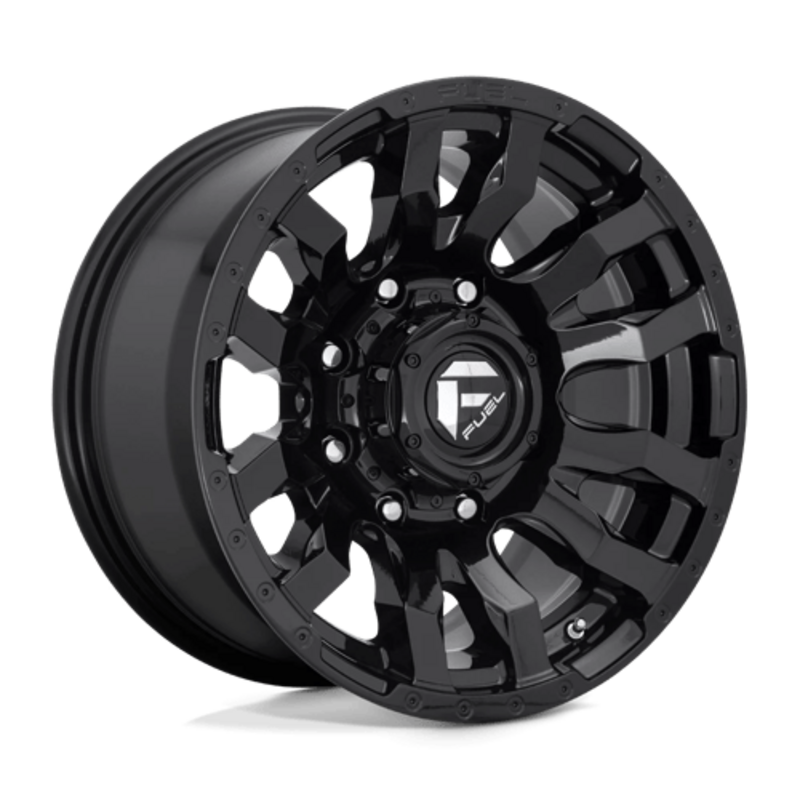 Llanta Fuel D675 Blitz 22x10" 8x180 ET-18 Gloss Black