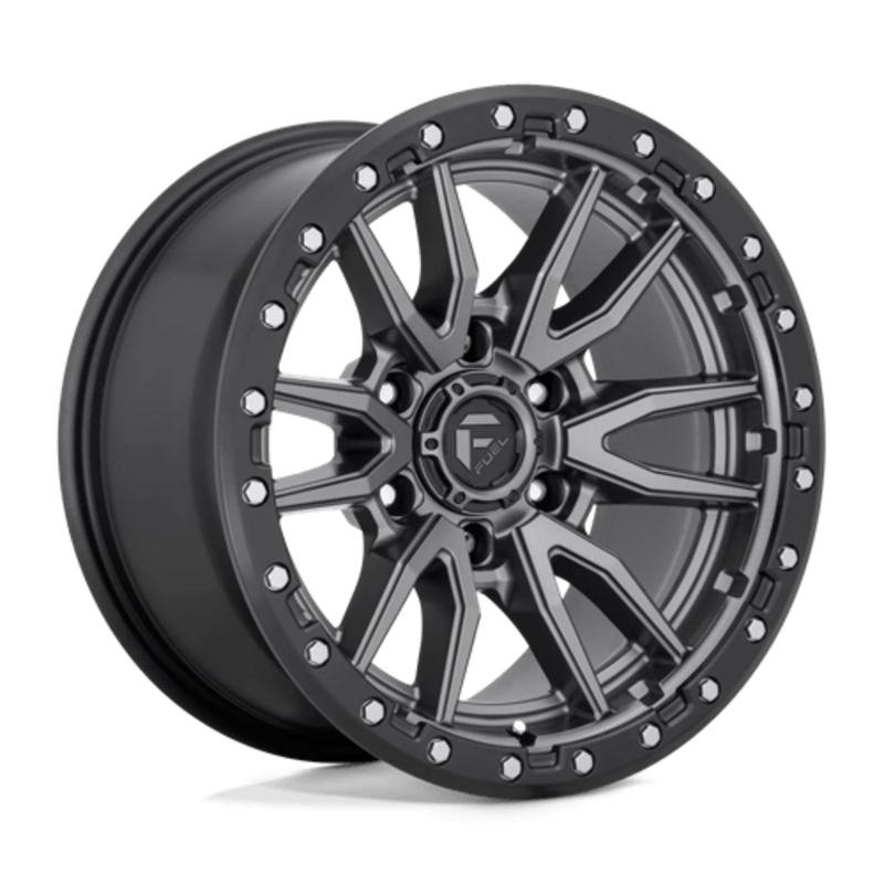 Llanta Fuel D680 Rebel 18x9" 5x150 ET20 Matte Gunmetal Black Bead Ring
