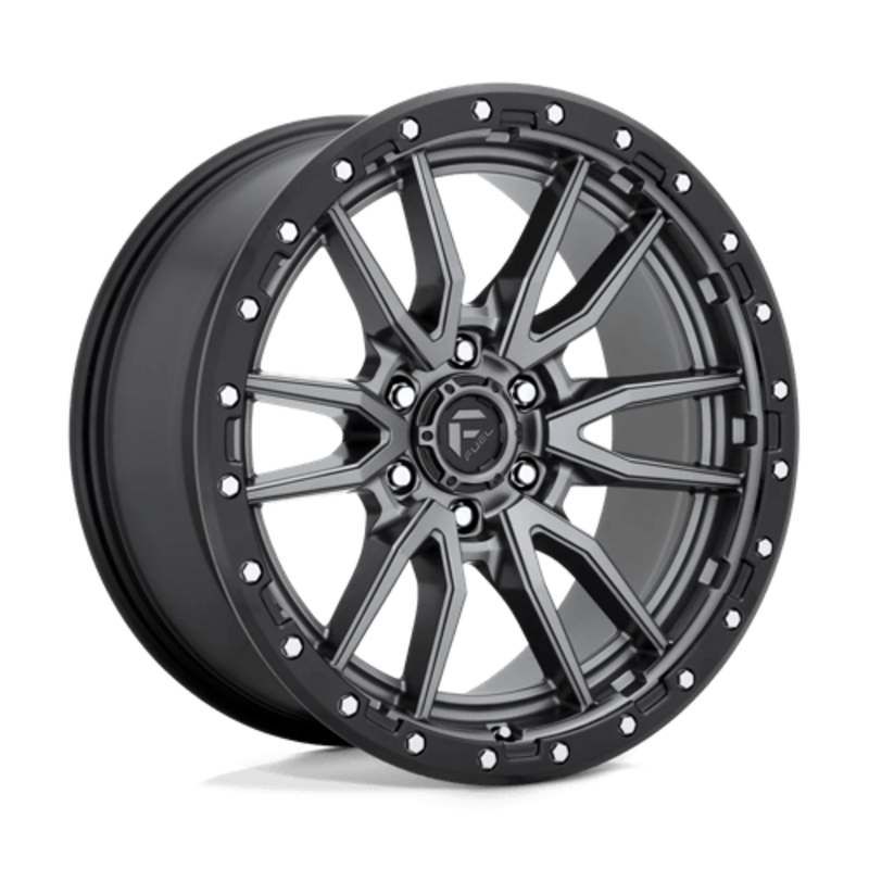Llanta Fuel D680 Rebel 20x9" 6x135 ET20 Matte Gunmetal Black Bead Ring