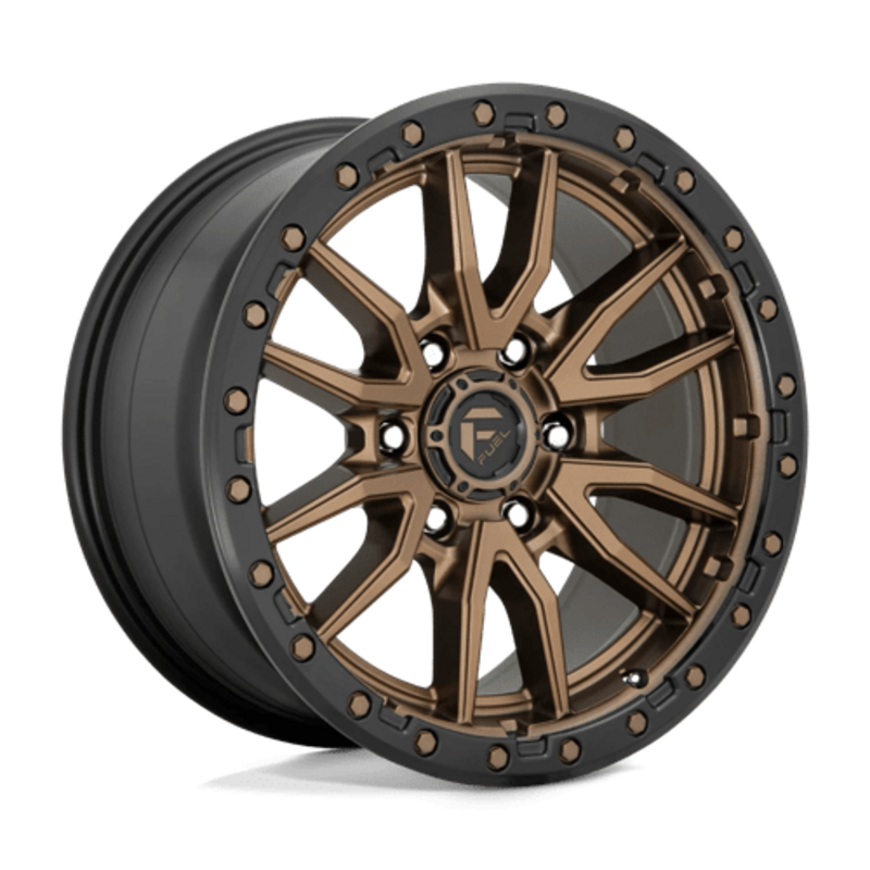 Llanta Fuel D681 Rebel 20x9" 5x127 ET20 Flat Bronze, Black Ring
