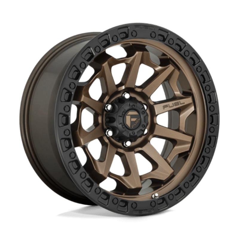 Llanta Fuel D696 Covert 18x9" 8x165.1 ET-12 Flat Bronze, Black Ring