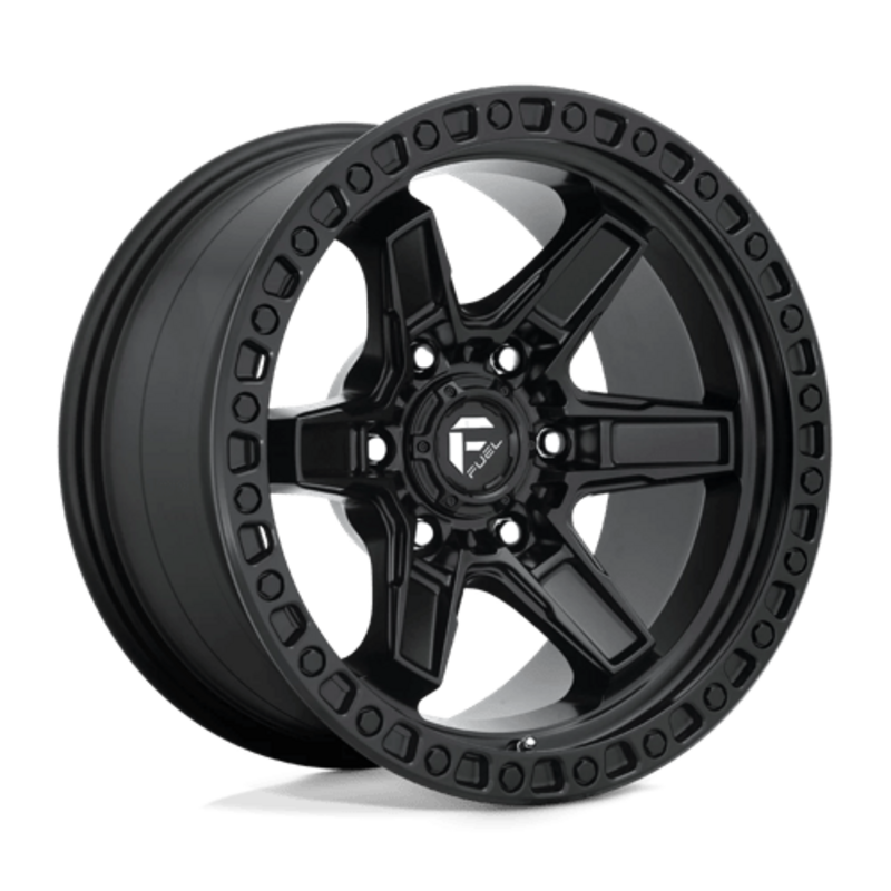 Llanta Fuel D697 Kicker 17x9" 6x139.7 ET1 Flat Black
