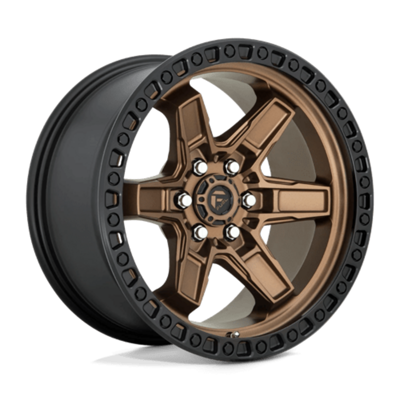 Llanta Fuel D699 Kicker 17x9" 6x114.3 ET12 Flat Bronze, Black Ring