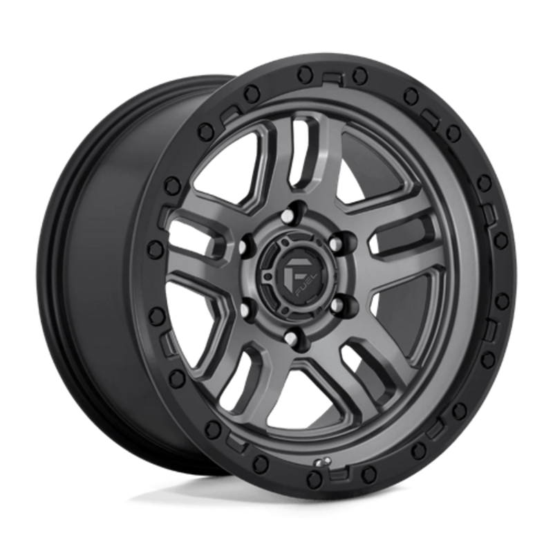 Llanta Fuel D701 Ammo 20x9" 6x139.7 ET1 Matte Gunmetal Black Bead Ring