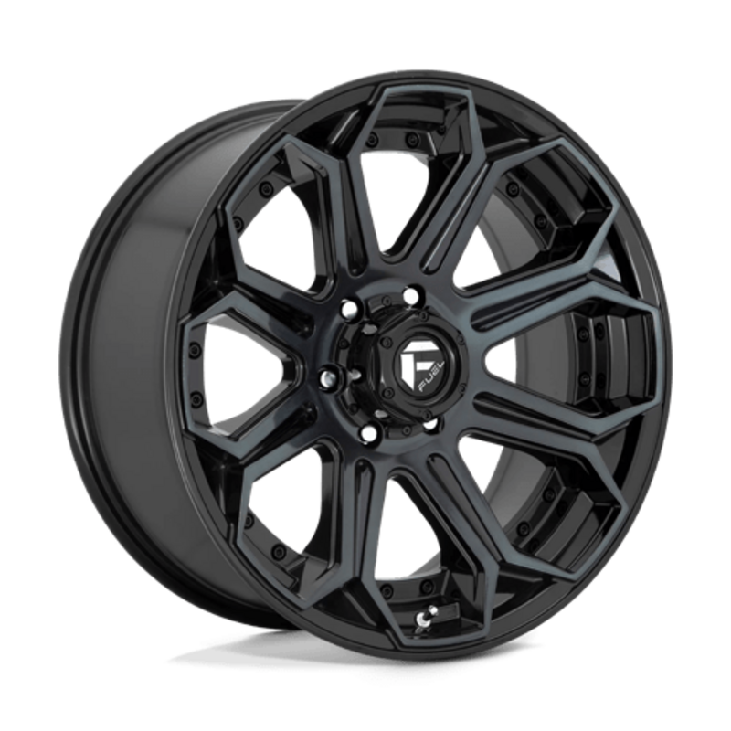 Llanta Fuel D704 Siege 20x9" 5x127 ET01 Gloss Machined Double Dark Tint