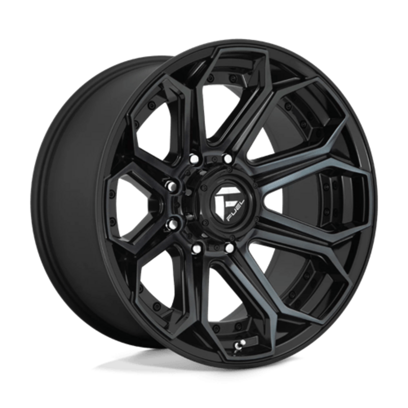 Llanta Fuel D704 Siege 22x10" 8x165.1 ET-18 Gloss Machined Double Dark Tint